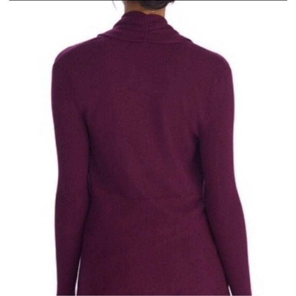 ✨White House Black Market Maroon Sz Small Cardi Sweater✨ - Picture 2 of 7